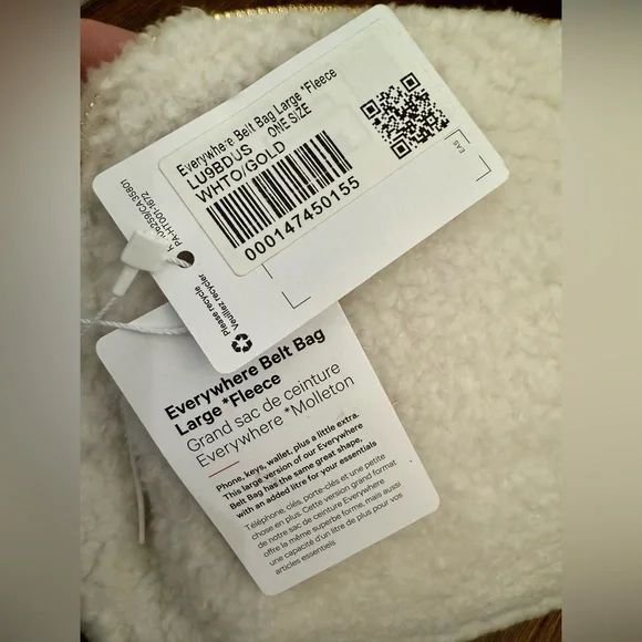 NWT Lululemon Everywhere Belt Bag Fleece Large 2L - Picture 5 of 8